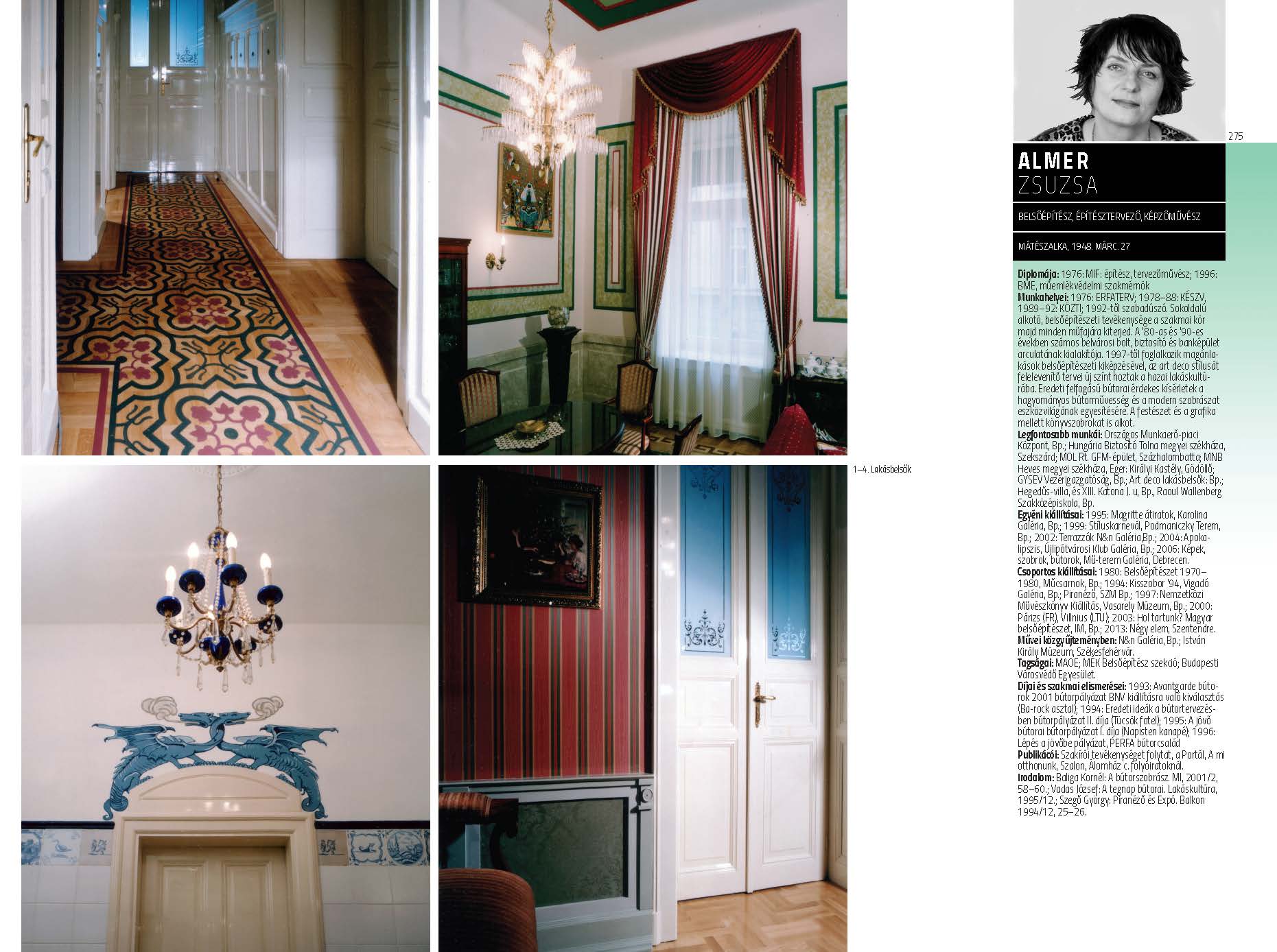 Almer Zsuzsa - belsőépítész, építésztervező, képzőművész