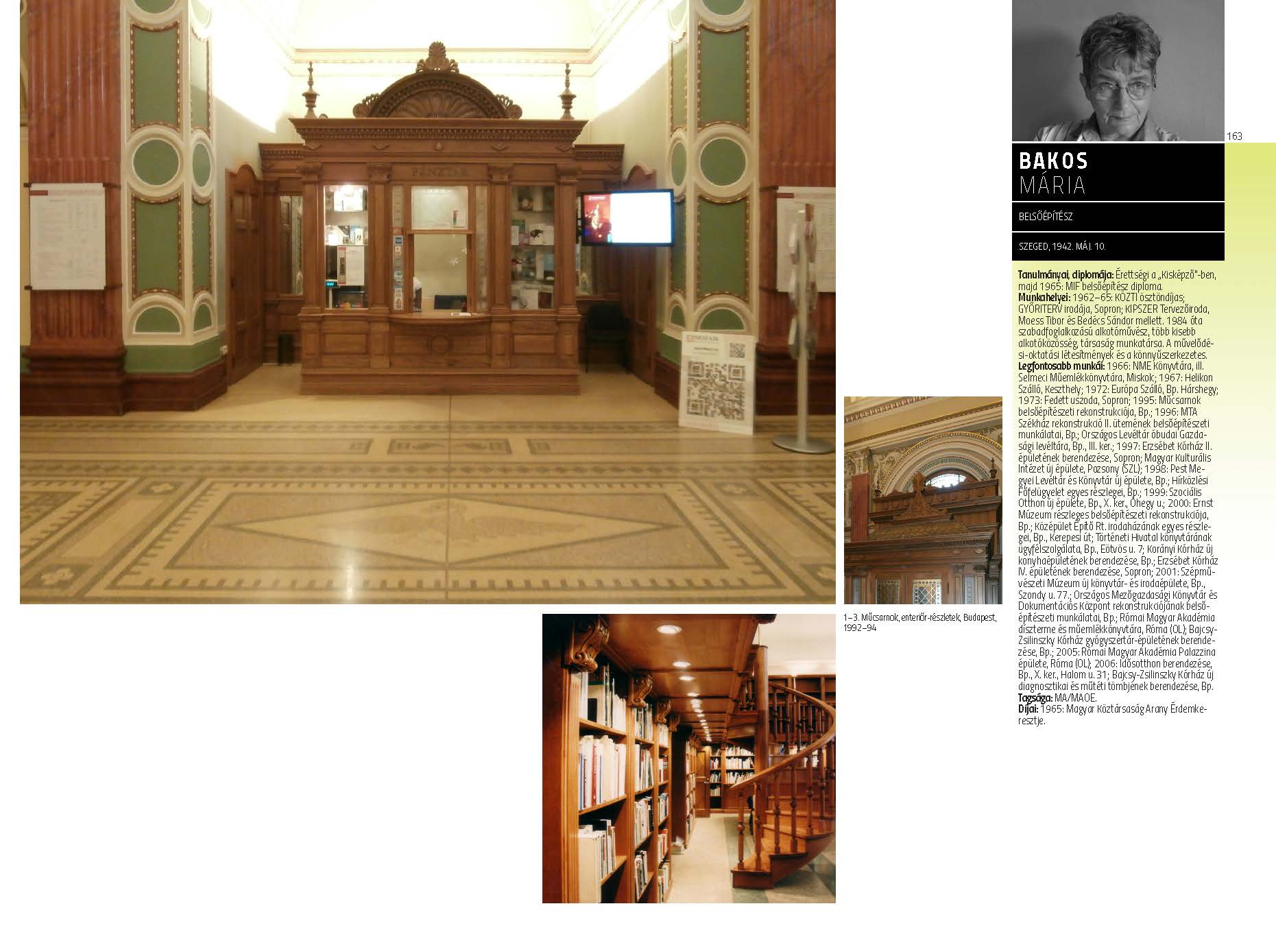 Bakos Mária - belsőépítész