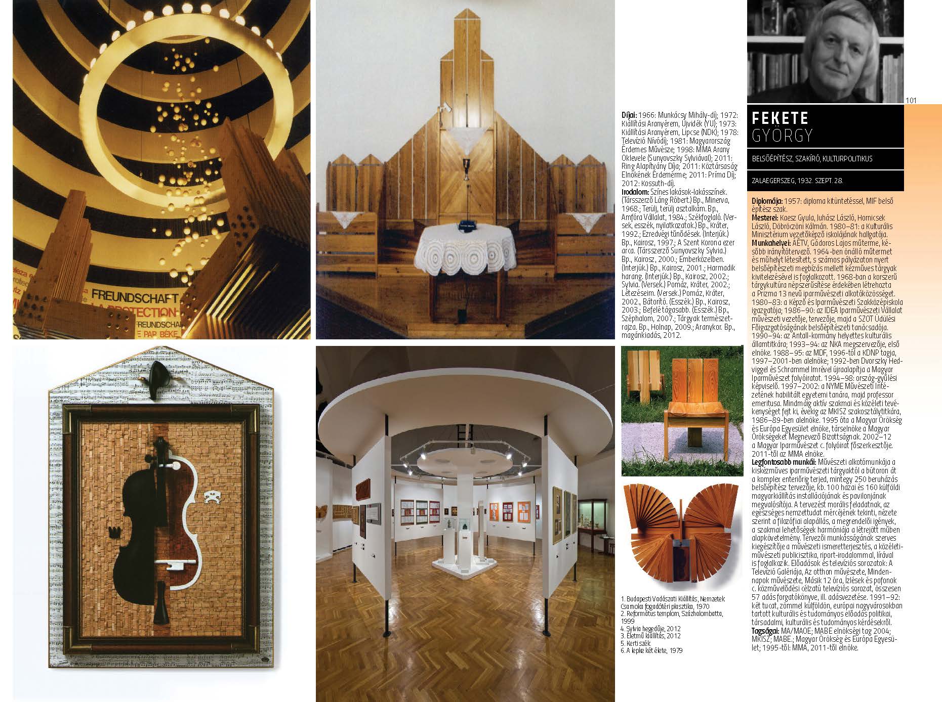 Fekete György - belsőépítész, szakíró, kulturpolitikus