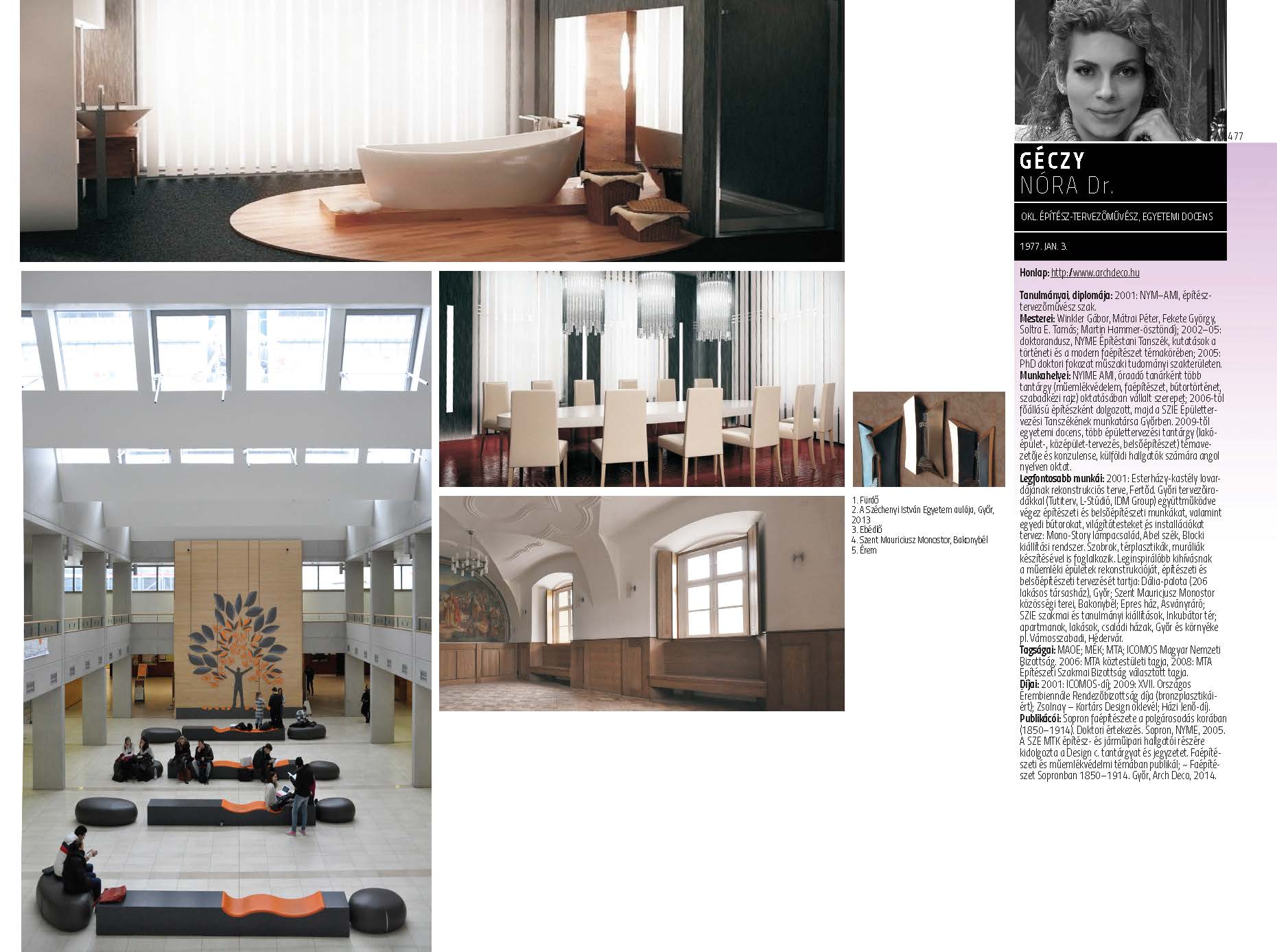 Géczy Nóra - építész-tervezőművész, egyetemi docens