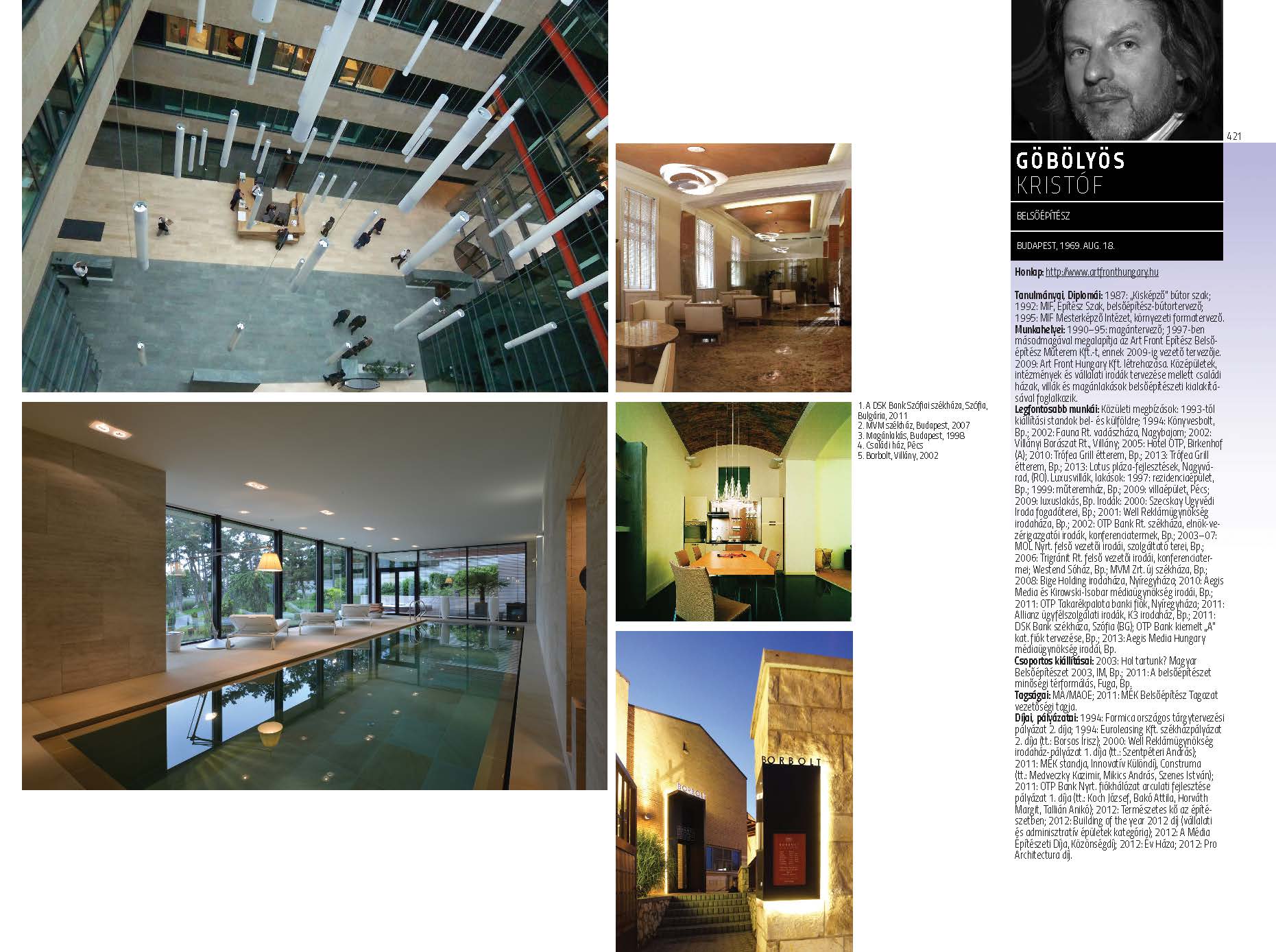 Göbölyös Kristóf - belsőépítész