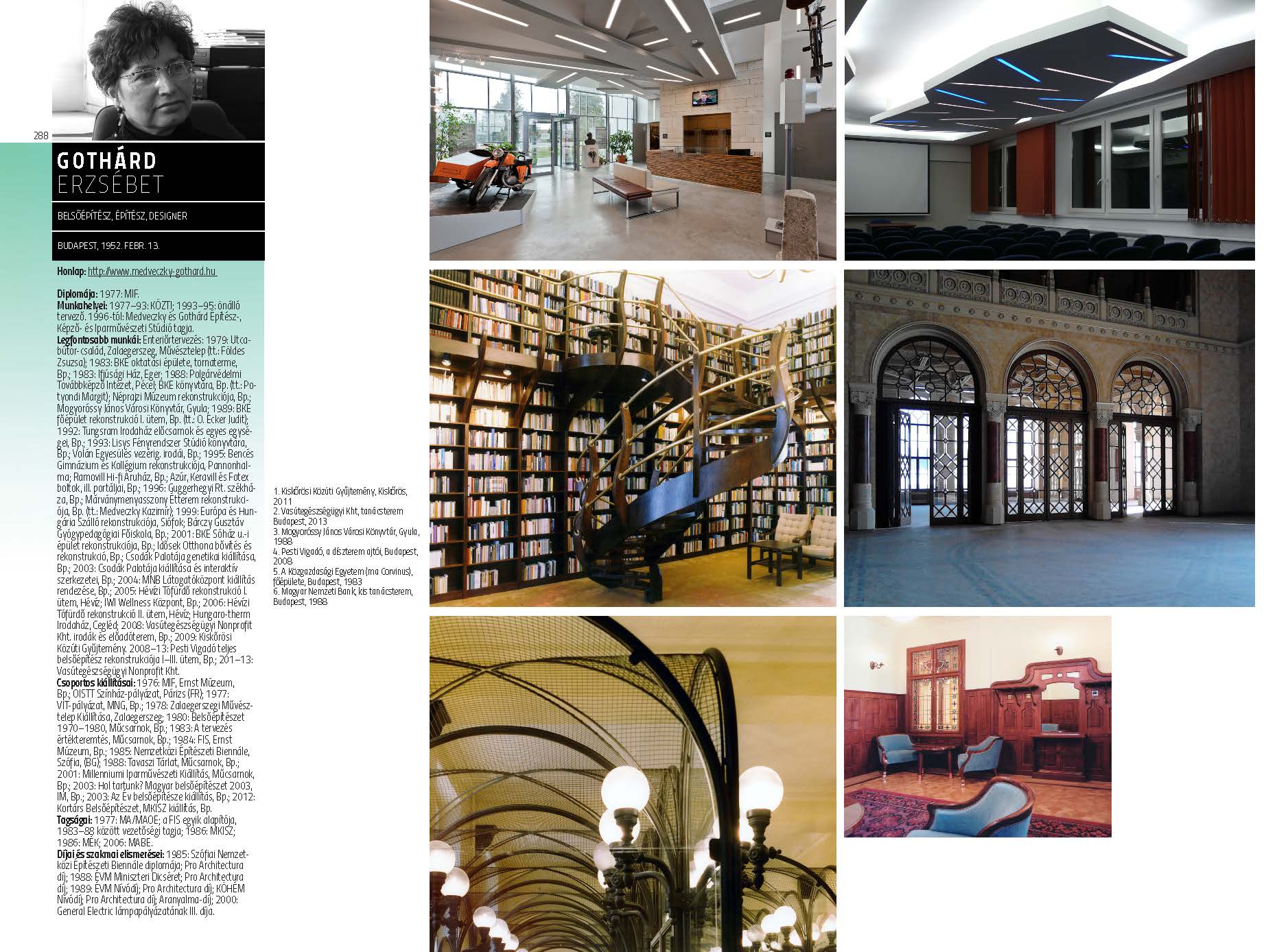 Gothárd Erzsébet - belsőépítész, építész, designer