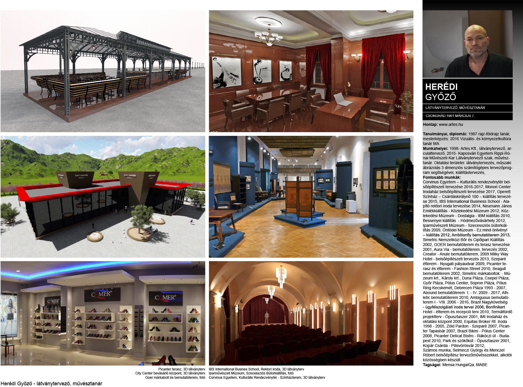 Herédi Győző - művésztanár, látványtervező