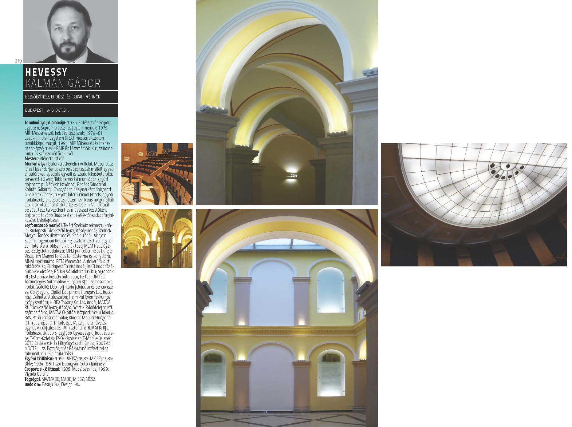Hevessy Kálmán Gábor - belsőépítész, erdész- és faipari mérnök