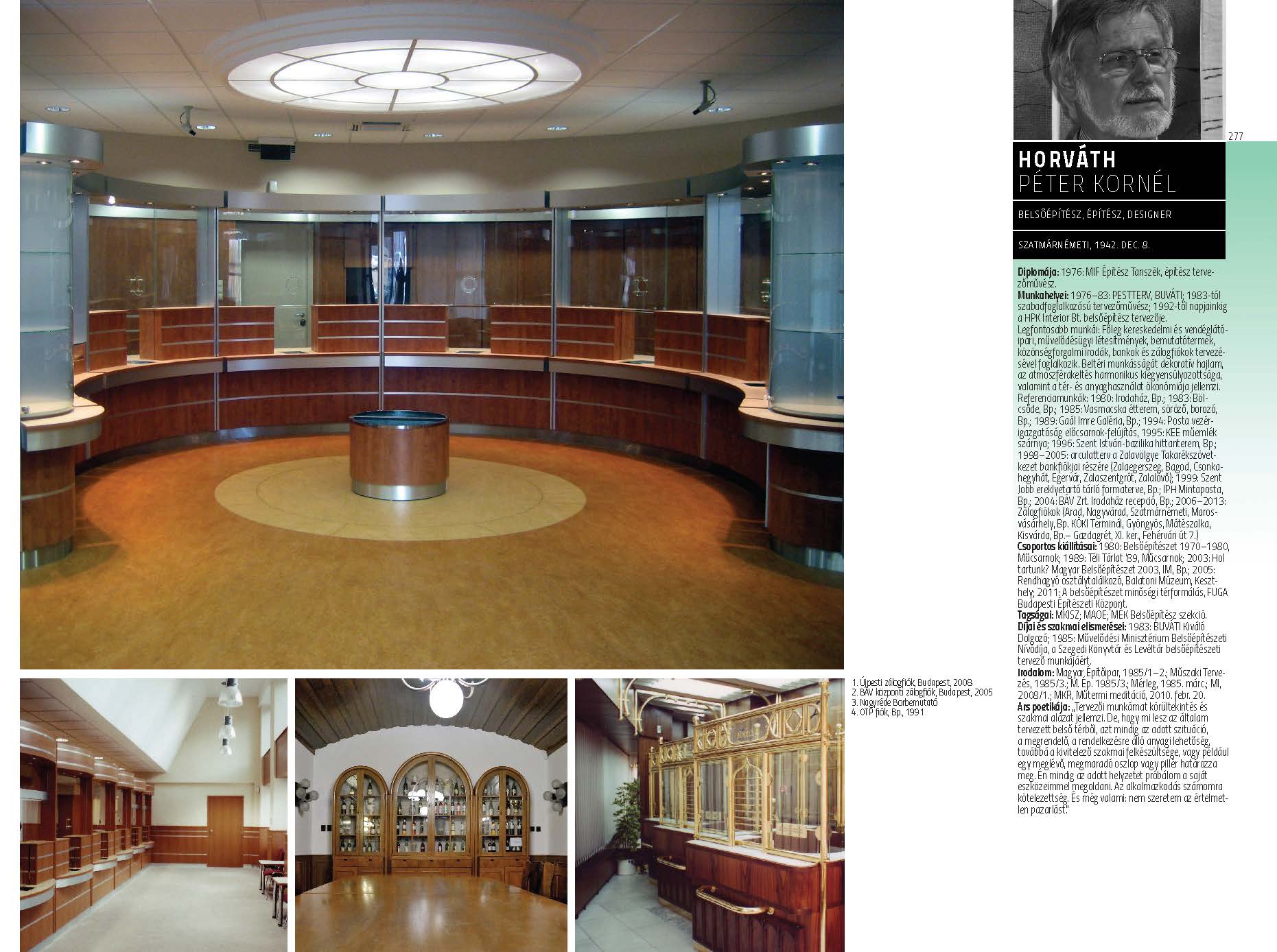 Horváth Péter Kornél - belsőépítész, építész, designer