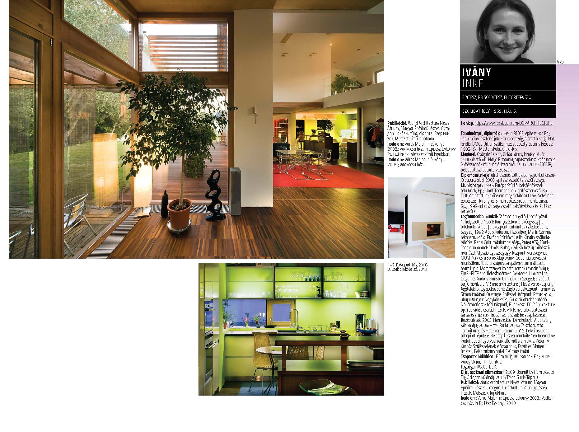 Ivány Inke - építész, belsőépítész, bútortervező