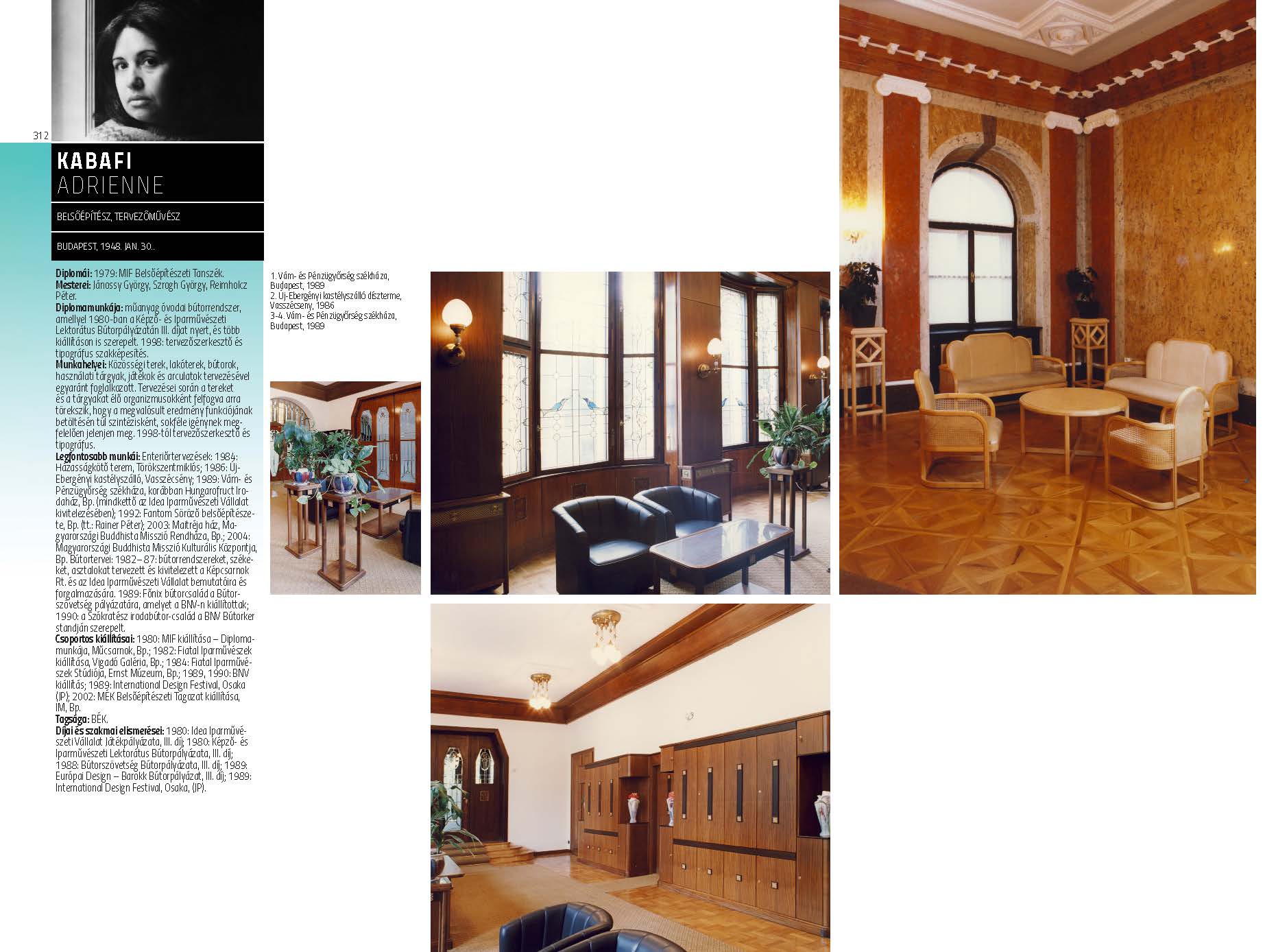 Kabafi Adrienne - belsőépítész, tervezőművész