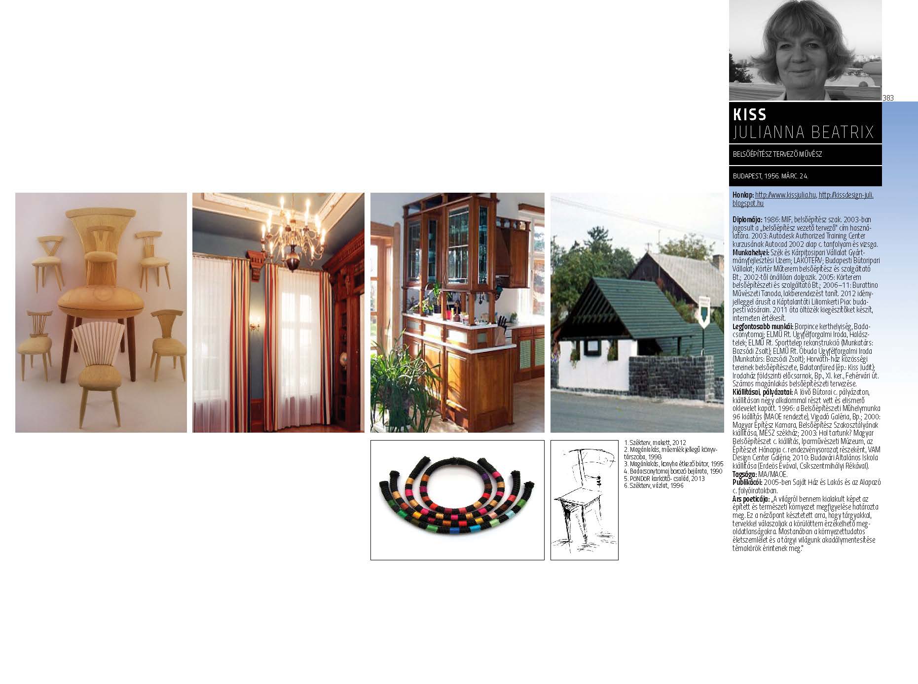 Kiss Julianna Beatrix - belsőépítész tervező művész