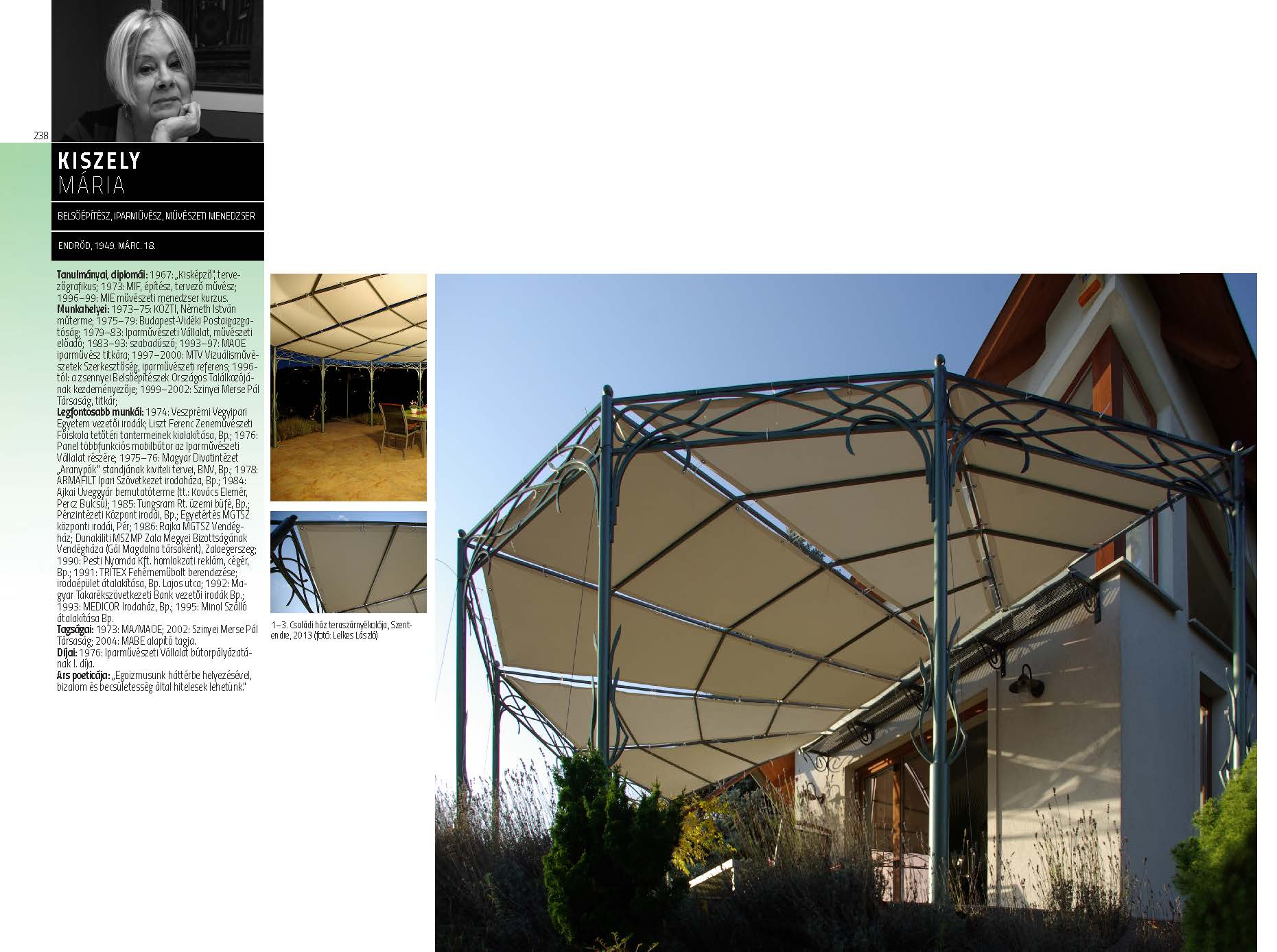 Kiszely Mária - belsőépítész, iparművész, művészeti menedzser