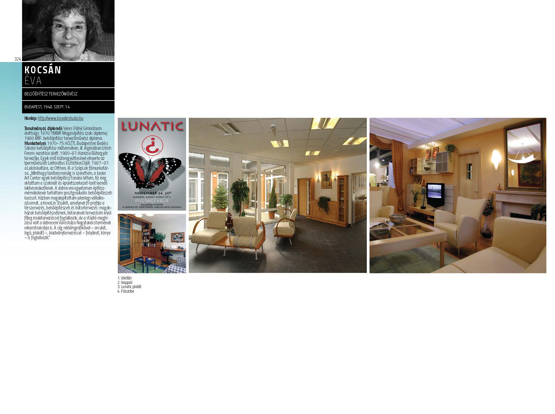 Kocsán Éva - belsőépítész tervezőművész