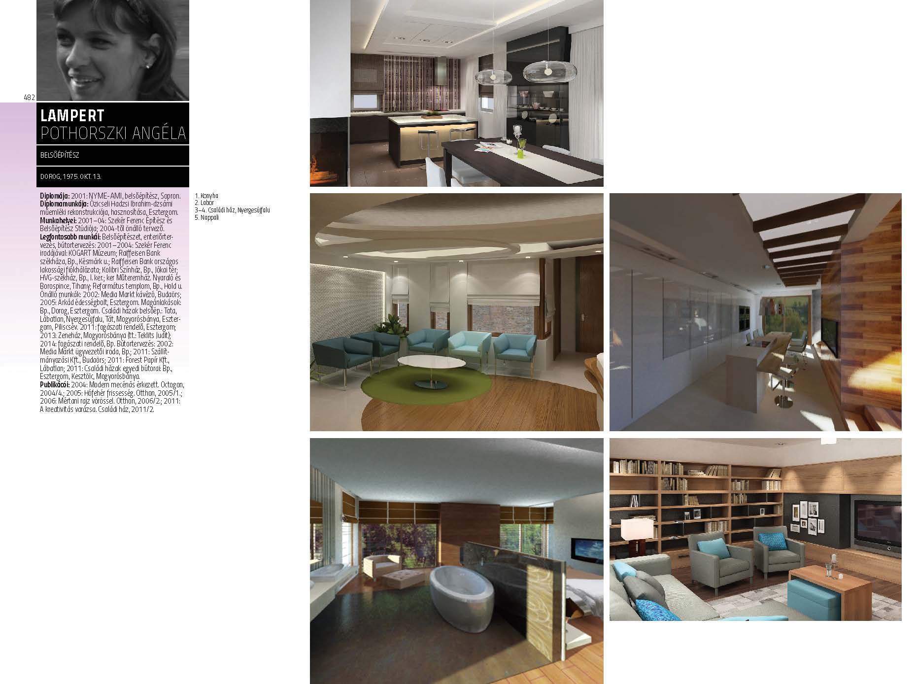 Lampert Angéla [Pothorszki Angela] - belsőépítész