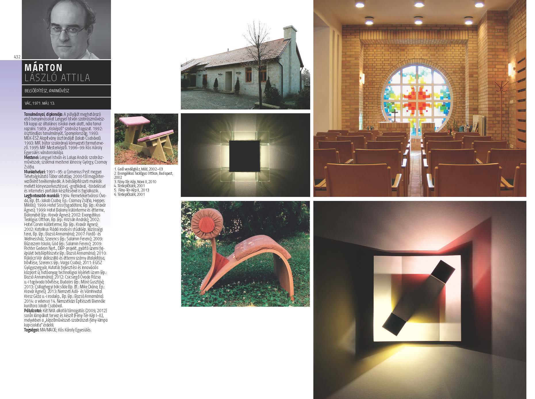 Márton László Attila - belsőépítész, iparművész