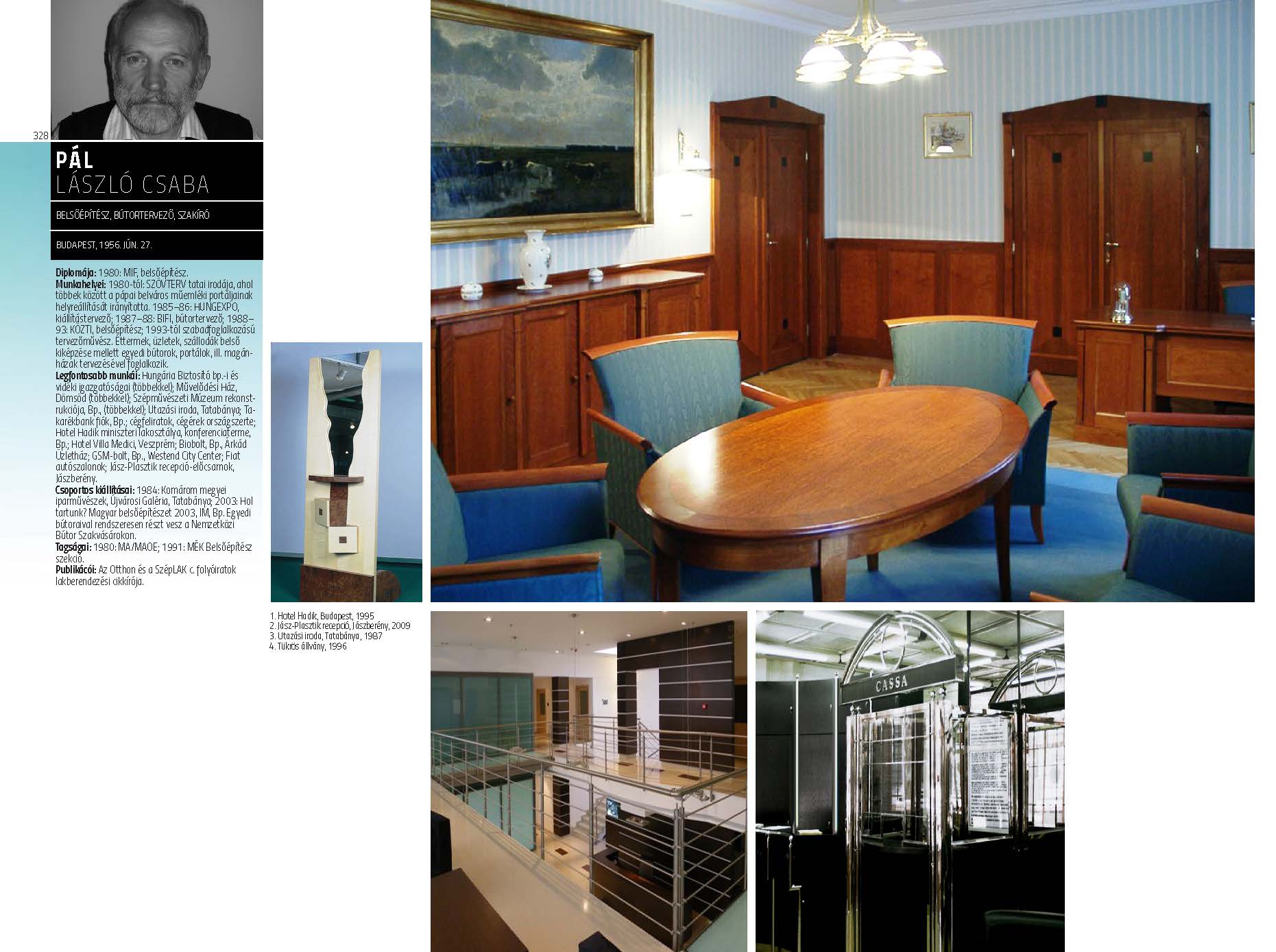 Pál László Csaba - belsőépítész, bútortervező, szakíró