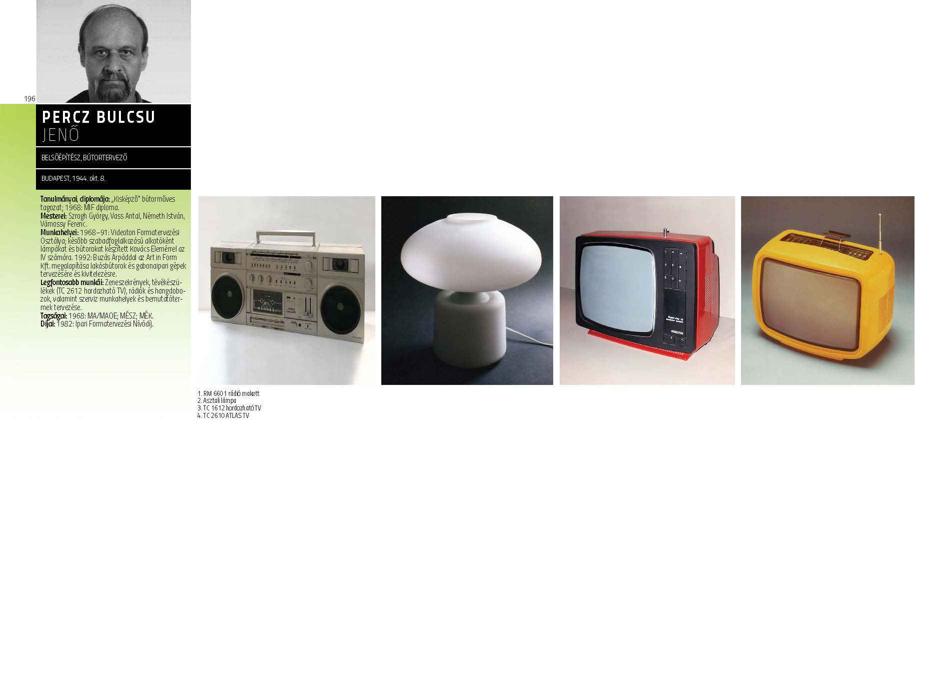 Percz Bulcsu Jenő - belsőépítész, bútortervező