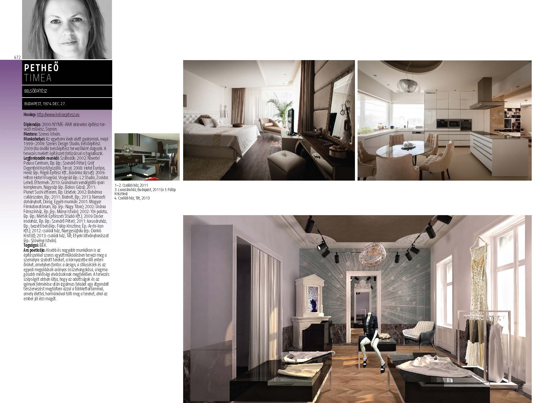 Petheő Tímea - belsőépítész