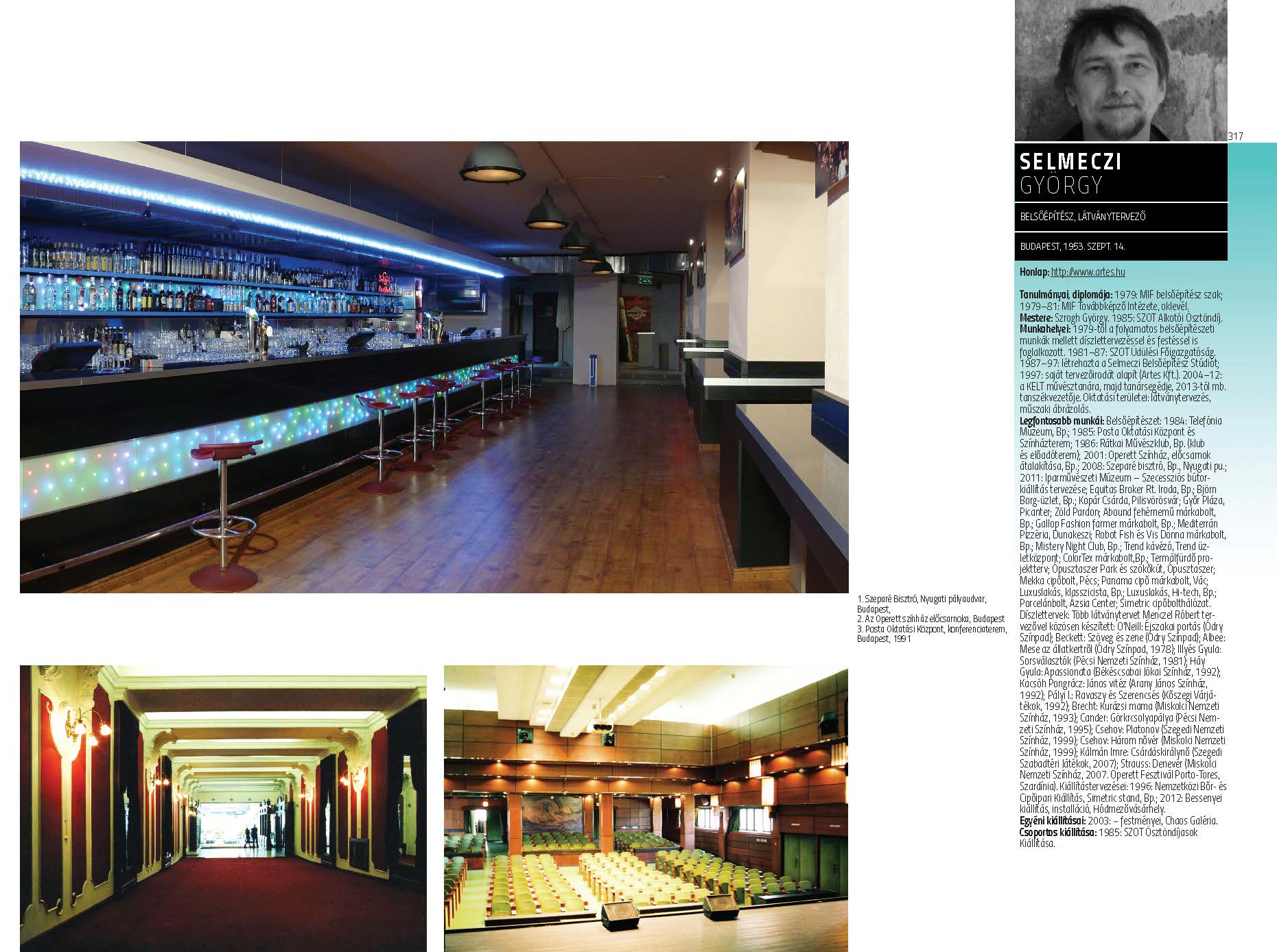 Selmeczi György - belsőépítész, látványtervező