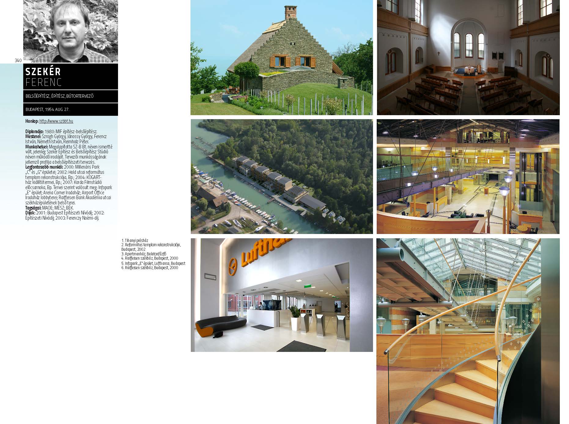 Szekér Ferenc - belsőépítész, építész, bútortervező