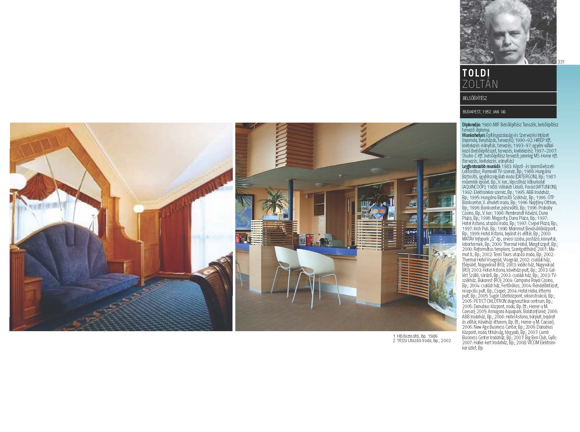 Toldi Zoltán - belsőépítész