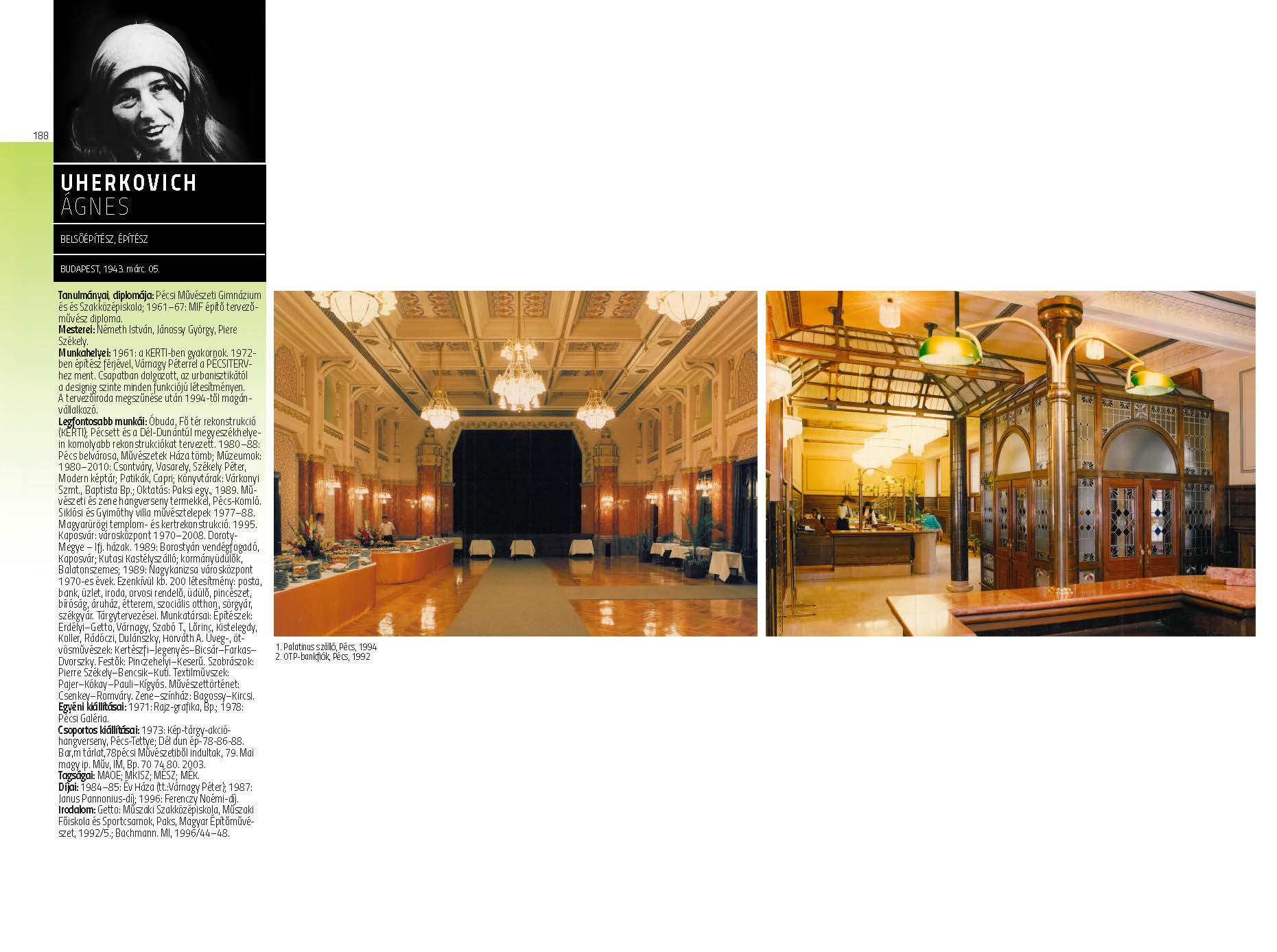 Uherkovich Ágnes - belsőépítész, építész